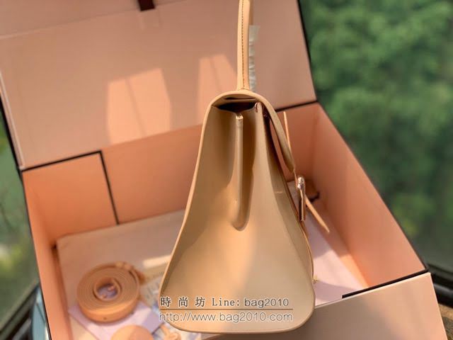 DELVAUX女包 Brillant手袋 德爾沃女手提包 Dv0028原版裸粉玫瑰金扣 比利時Delvaux單肩包  fcs1286